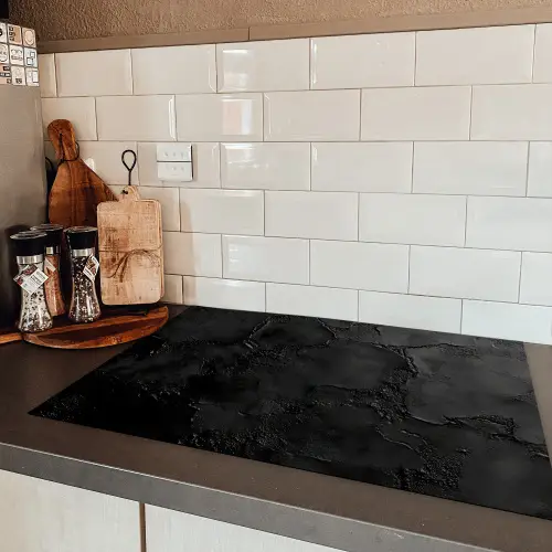Zwart - Verf Inductie beschermer vinyl 3mm klein -sfeer3