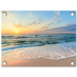 Zonsondergang aan Zee tuinposter los doek klein -3d