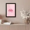 No rain no flowers - Bloem - Roze fotolijst zwart zonder passe partout klein -sfeer5