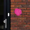 Knallrosa - Klassisch Naambord Organisch middel -sfeer1