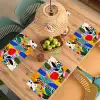 Stippen - Vormen - Modern - Kleuren Placemat vinyl groot -zzsfeer5_Kitchenyeah-website