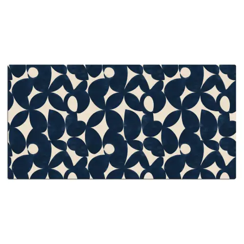 Modern - Geometrisch - Blauw Muismat XXL klein 681 -3d_leeg
