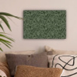 Bladeren - Organisch - Groen canvas 2cm klein 34 -sfeer1
