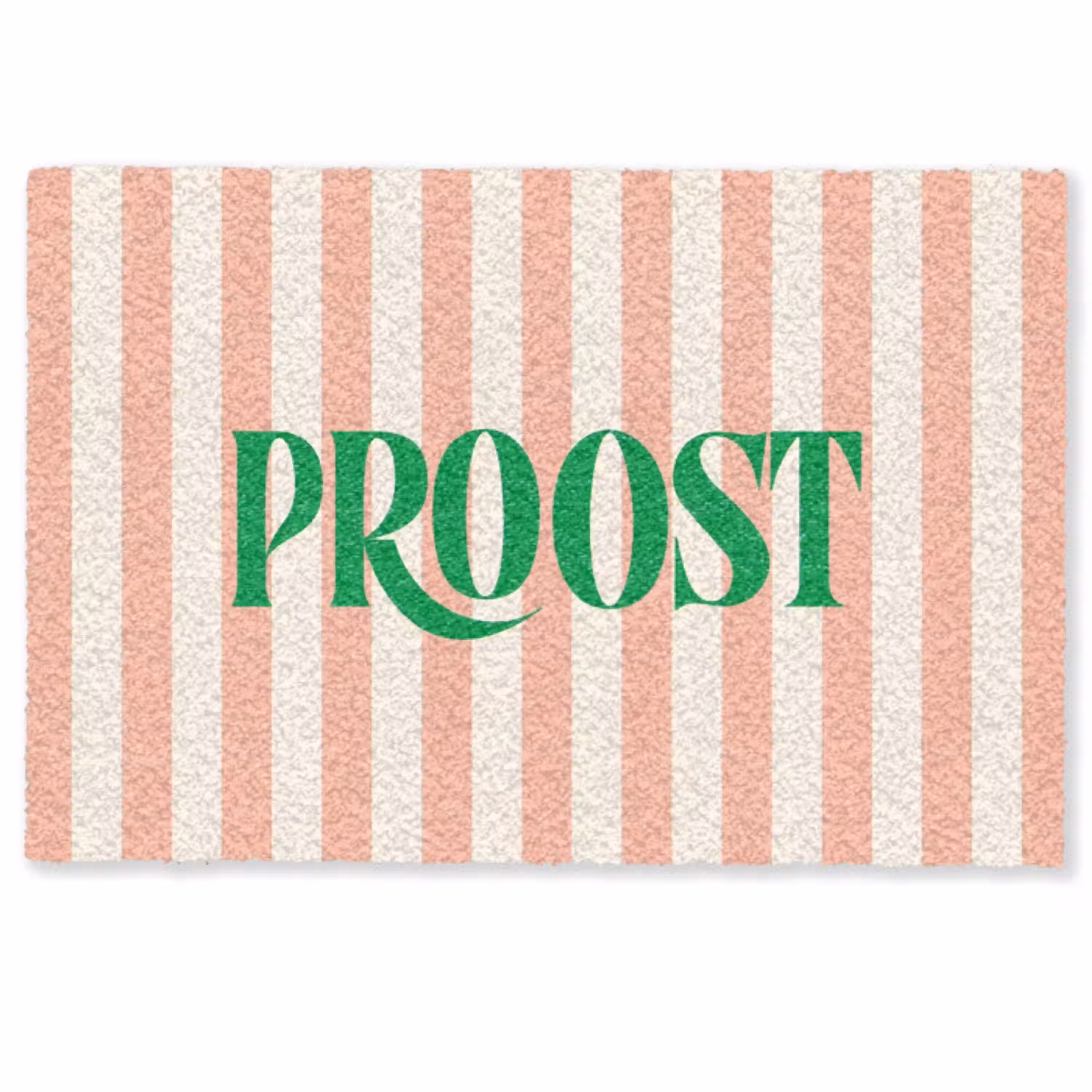 Zachtroze - Groen - Strepen - Proost Deurmat klein -zkaufland3d