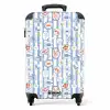 Gestreepte zomer print kleurrijk NBS - Handbagage koffer - Volwassenen Unisex middel -productfoto_recht