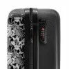 Tropisch vlinder patroon zwart wit NBS - Handbagage koffer - Kinderen Unisex middel -slot