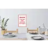 Tekst - Rood - Hartjes Muursticker klein -eettafel