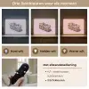 Sushi - Rolletjes - Steentjes - Kleurrijk Light Box met batterij (Wandlamp) middel -USP_lichtkleurNL