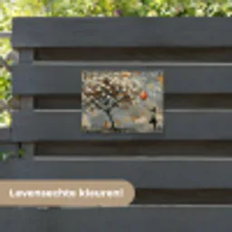 Boom - Graffiti - Banksy Style - Balloon Girl tuinposter los doek klein -sfeer3