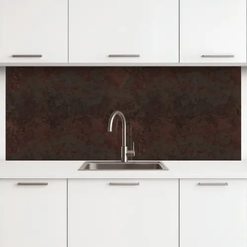 Metaal - Roest - Donker - Bruin keuken achterwand 2 middel 871 -3d