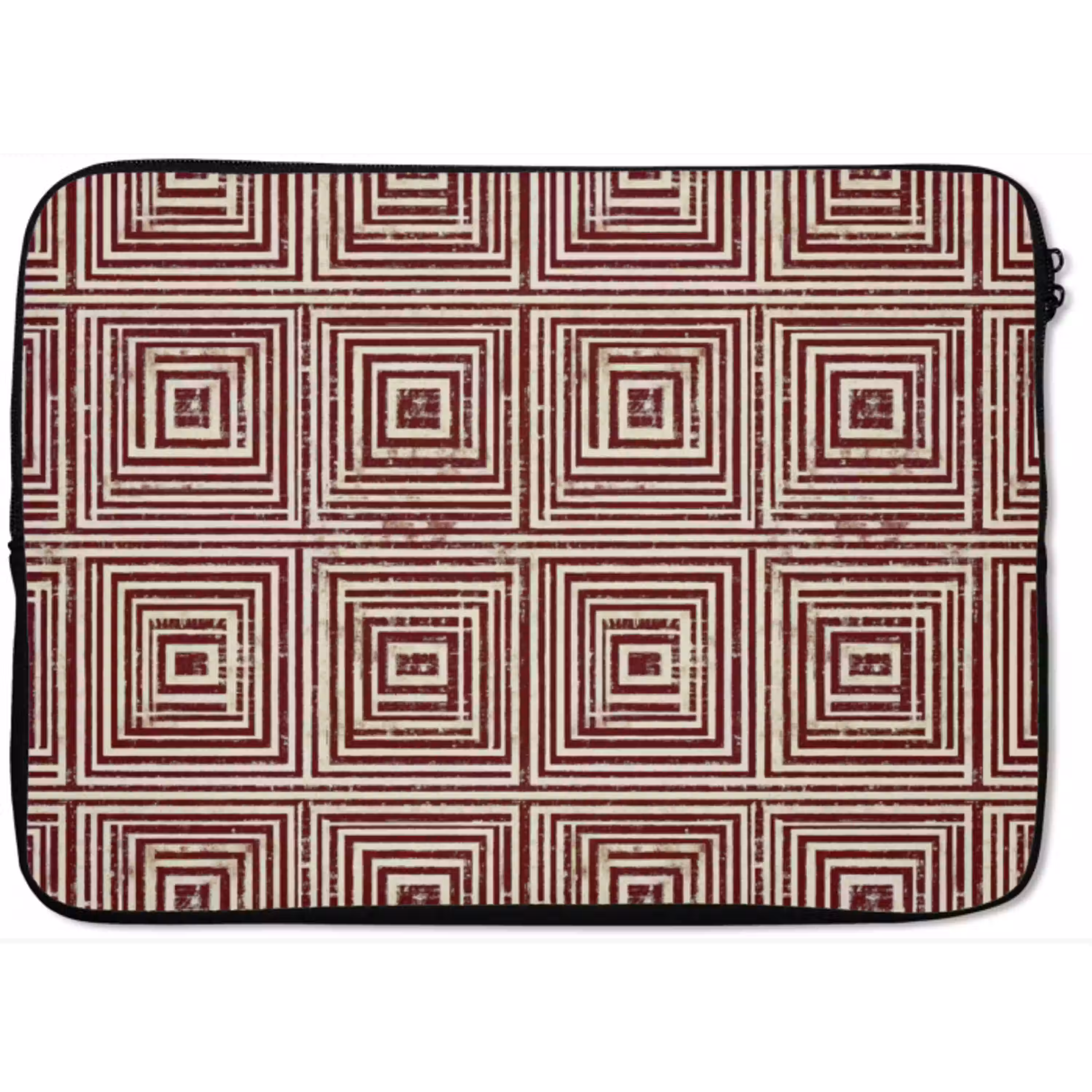 Geometrisch - Patroon - Rood laptophoes neopreen klein 279 -zkaufland3dotto