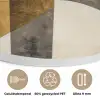 Abstract - Goud - Grijs - Vormen - Geometrisch Akoestische PET Vilt - Rond klein -closeup_NL
