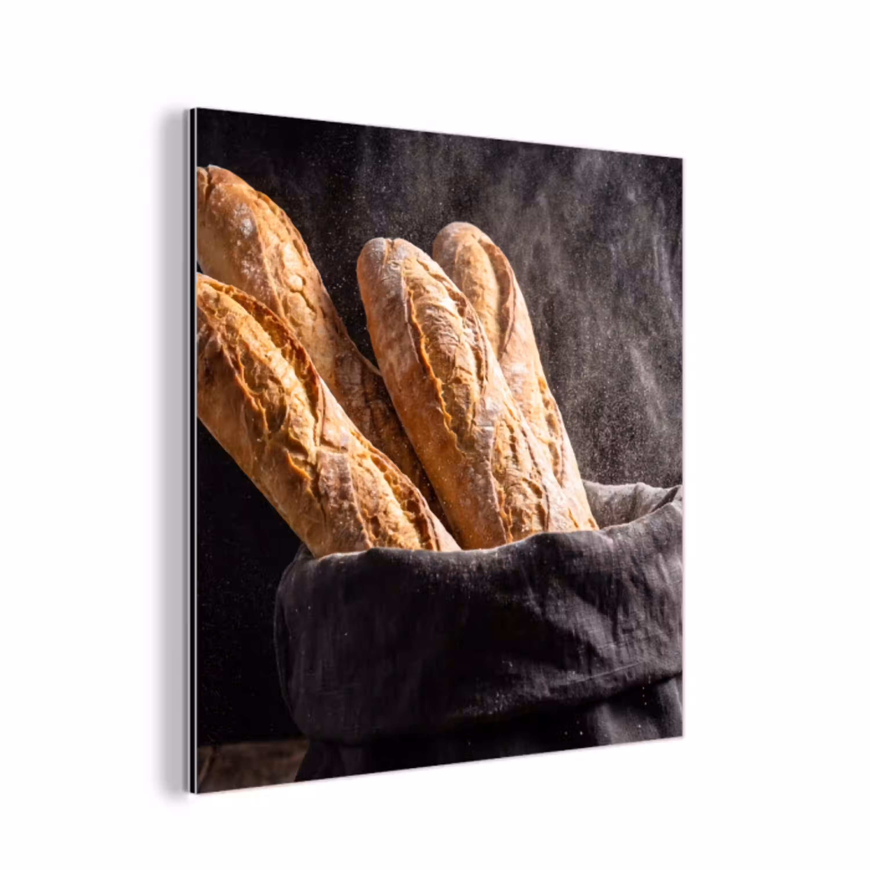 Brood - Zak - Eten aluminium wit klein -3d