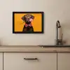 Hond - Oranje - Roos - Valentijn KitchenYeah - Keuken - Fotolijst klein -sfeer2