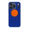 Vorm - Rond - Minimalistisch - Blauw Telefoonhoesje iPhone 17 Pro klein -3d