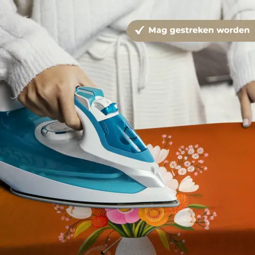 Vaas - Bloemen - Oranje Wandkleed katoen klein -sfeer9