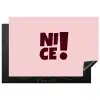 Nice - Uitroepteken - Roze Inductie beschermer vinyl 3mm klein -3d