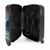 Groene alien op een planeet NBS - Handbagage koffer - Kinderen Unisex middel -binnenkant