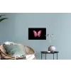 Vlinder - roze - Elegant Muursticker klein -plant
