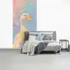 Eend - Zonnebril - Water fotobehang vinyl groot -slaapkamer