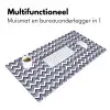 Oceaan - Golven - Blauw - Wit Muismat XXL klein 681 -sfeer4