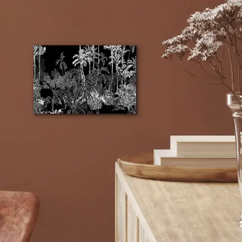 Jungle - Bomen - Bladeren - Tropical aluminium wit klein -sfeer4