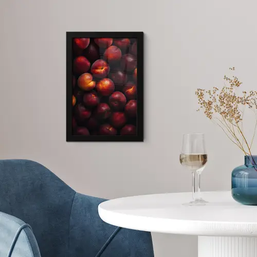 Fruit - Close up - Nectarines fotolijst zwart zonder passe partout klein -sfeer4