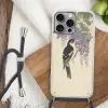 Specht - Bloemen - Paars Hoesje iPhone 16 Pro Max met koord klein -sfeer4