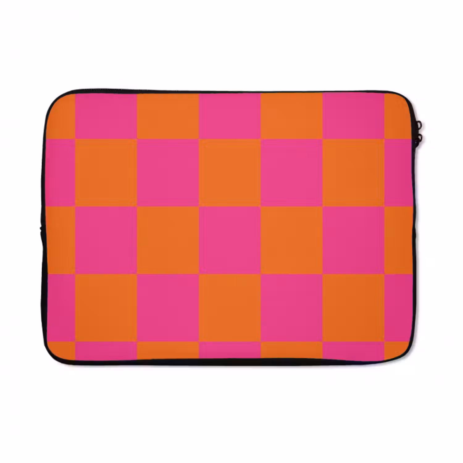 Laptop hülle - Schachbrettmuster - Orange - Rosa - Blöcke