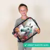 Wit paard omringd door bloemen Kinderkoffer - Zwart klein -sfeer4_NL