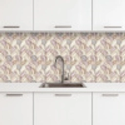 Abstract - Golvend - Pastel keuken achterwand 2 middel 871 -3d