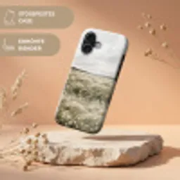 Illustratie - Landschap - Wit Toughcase MagSafe Apple iPhone 17 klein -USP_RandenV_DE