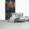 Kruiden - Lepels - Hout - Keuken - Specerijen - Industrieel fotobehang vinyl groot -slaapkamer