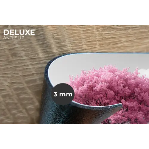 Boom - Natuur - Roze - Zwart wit Placemat vinyl groot -closeup