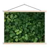Groen - Bladeren - Kartel - Zonlicht textielposter latten blank klein -3d