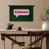 Tekstwolk - BLAH BLAH BLAH - Roze Wandkleed katoen klein -sfeer6