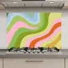 Lijnen - Pasteltinten - Golvend keuken achterwand spatscherm klein -3d_website