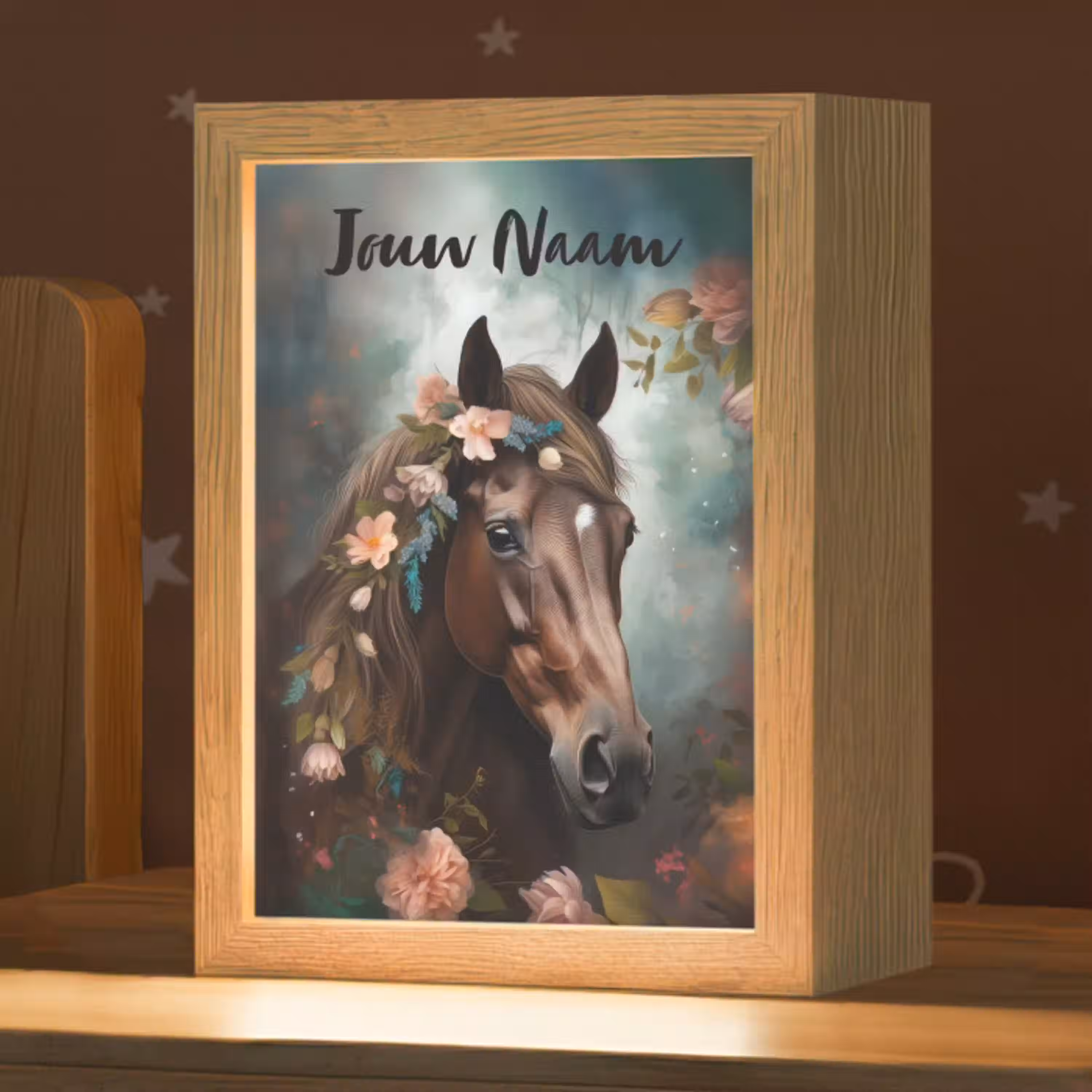 Paard - Natuur - Bloemen - Dieren - Bos Light Box met kabel (Kinderlampje) klein -zzz_3d_website