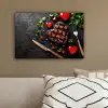 Steak - Hart - Bestek canvas 2cm klein -sfeer3