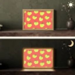 Appels - Modern - Groen Light Box met kabel (Tafellamp) klein 924 -sfeer3