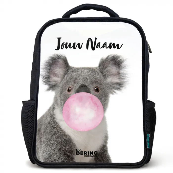 Kauwgom koala Rugzak - Zwart middel -3d