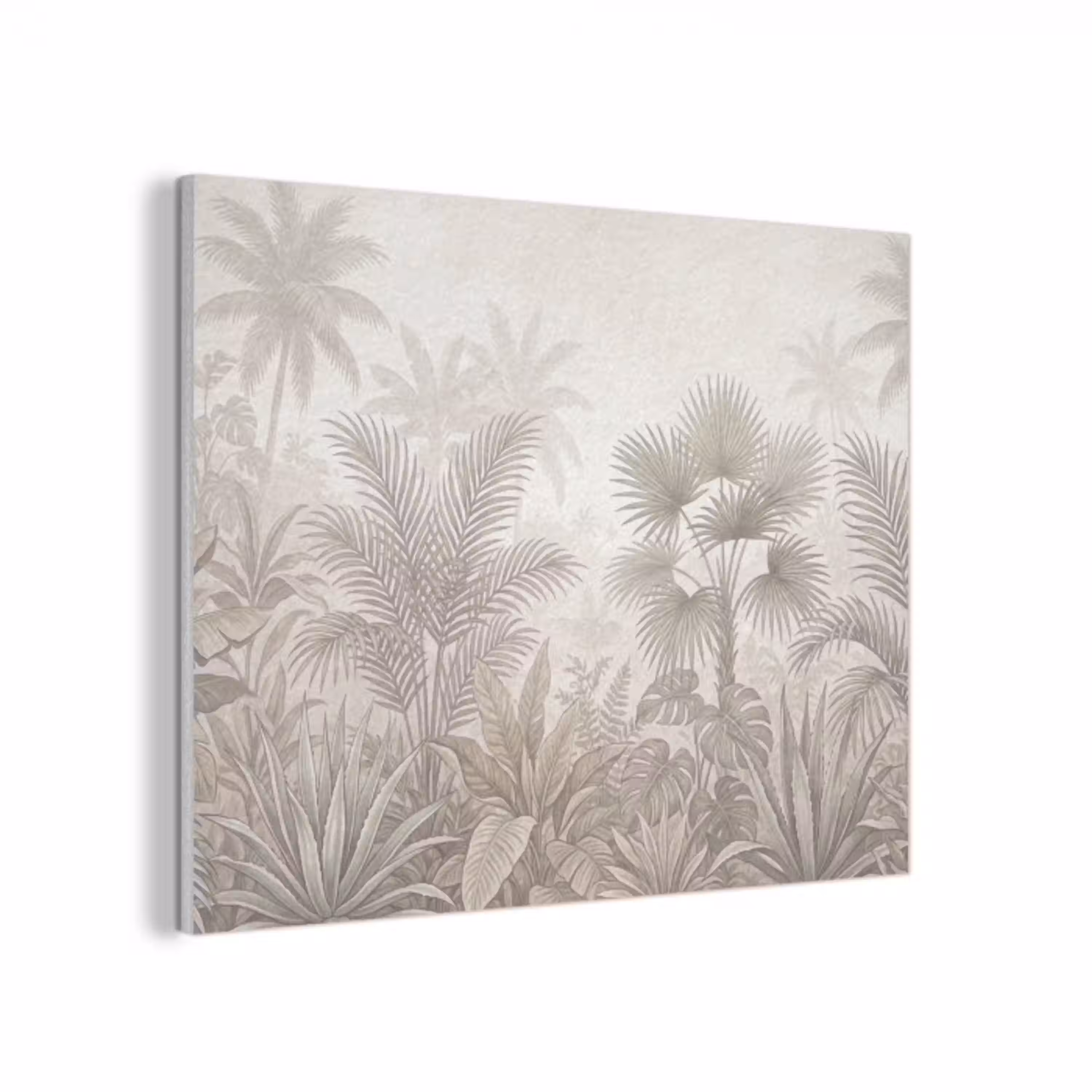 Jungle - Tropisch - Natuur -Vintage - Beige PET vilt klein -3d