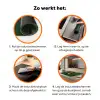 Vrouw - Groen - Modern - Bril - Abstract Inductie beschermer vinyl 3mm klein -zzzzzzz-td-werking