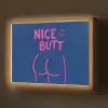 Brutaal - Grappig - Blauw Light Box met batterij (Wandlamp) middel -z3d_website