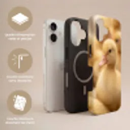 Pijltje - Eend - Natuur - Geel Toughcase MagSafe Apple iPhone 17 klein -USP_Lagen_FR