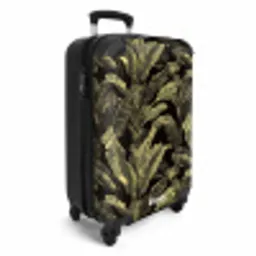 Botanisch - Bladeren - Groen NBS - Handbagage koffer - Volwassenen Unisex middel -productfoto_3d