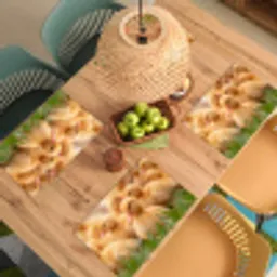 Pijltje - Eend - Natuur - Geel Placemat vinyl groot -zzsfeer5_Kitchenyeah-website