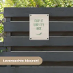 Groen - Quote - Zomer - Chilipeper tuinposter los doek klein -sfeer3