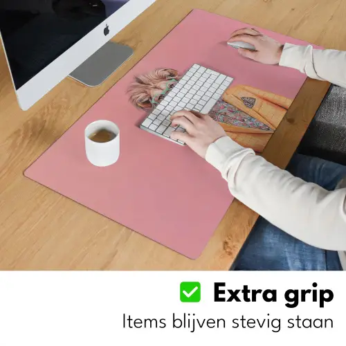 Leeuw - Pak - Geruit - Bril Muismat XXL klein -sfeer3