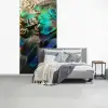 Veren - Pauwveren - Pauw fotobehang vinyl groot -slaapkamer